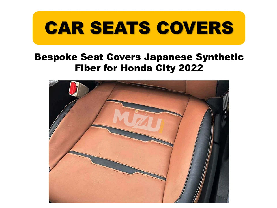 Honda City 2022 Bespoke Seat Covers – Japanese Synthetic Fiber, Premium Protection & Style