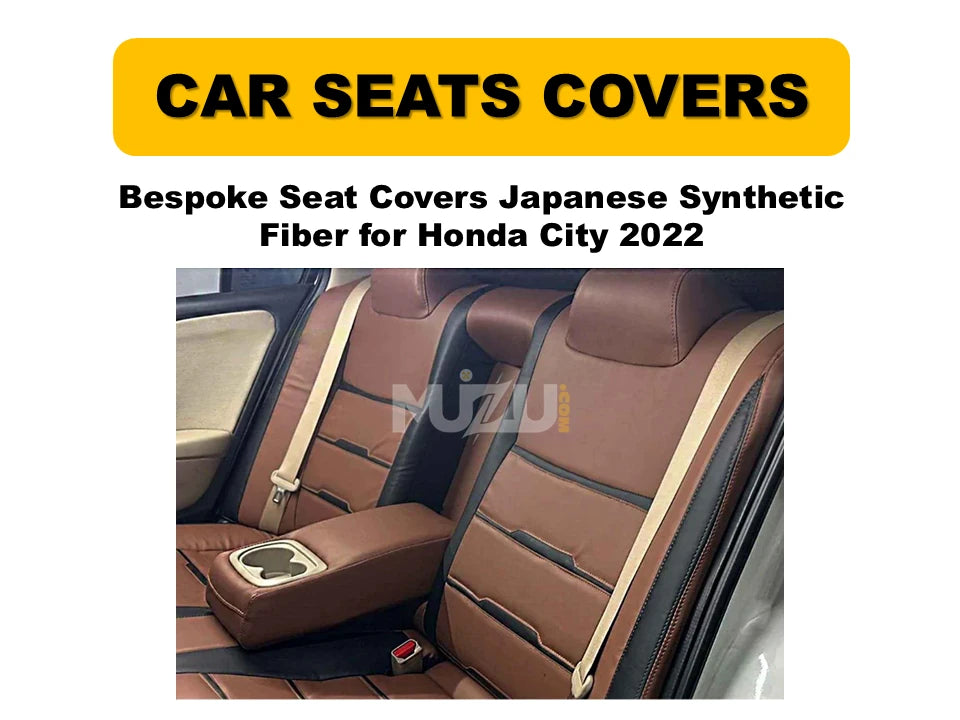 Honda City 2022 Bespoke Seat Covers – Japanese Synthetic Fiber, Premium Protection & Style