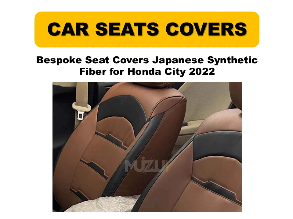 Honda City 2022 Bespoke Seat Covers – Japanese Synthetic Fiber, Premium Protection & Style