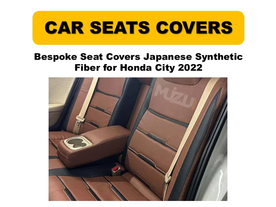 Honda City 2022 Bespoke Seat Covers – Japanese Synthetic Fiber, Premium Protection & Style