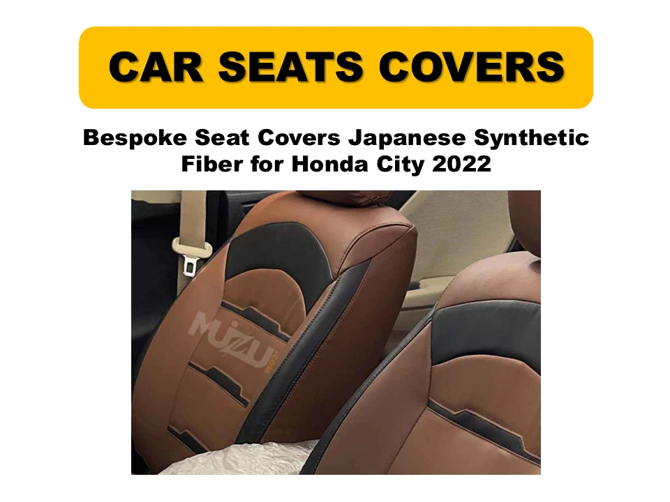 Honda City 2022 Bespoke Seat Covers – Japanese Synthetic Fiber, Premium Protection & Style
