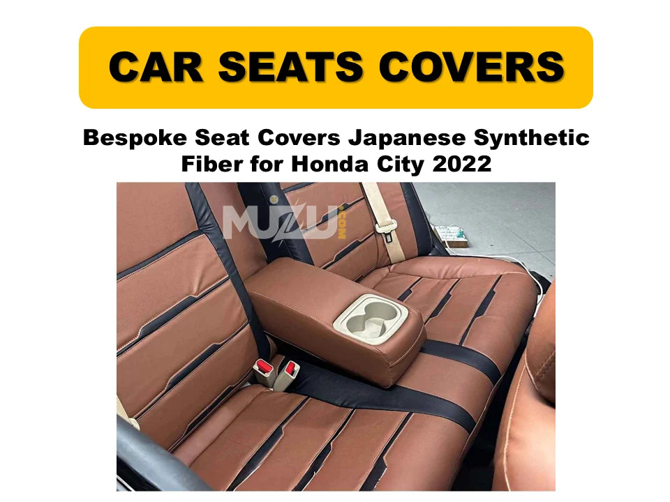 Honda City 2022 Bespoke Seat Covers – Japanese Synthetic Fiber, Premium Protection & Style