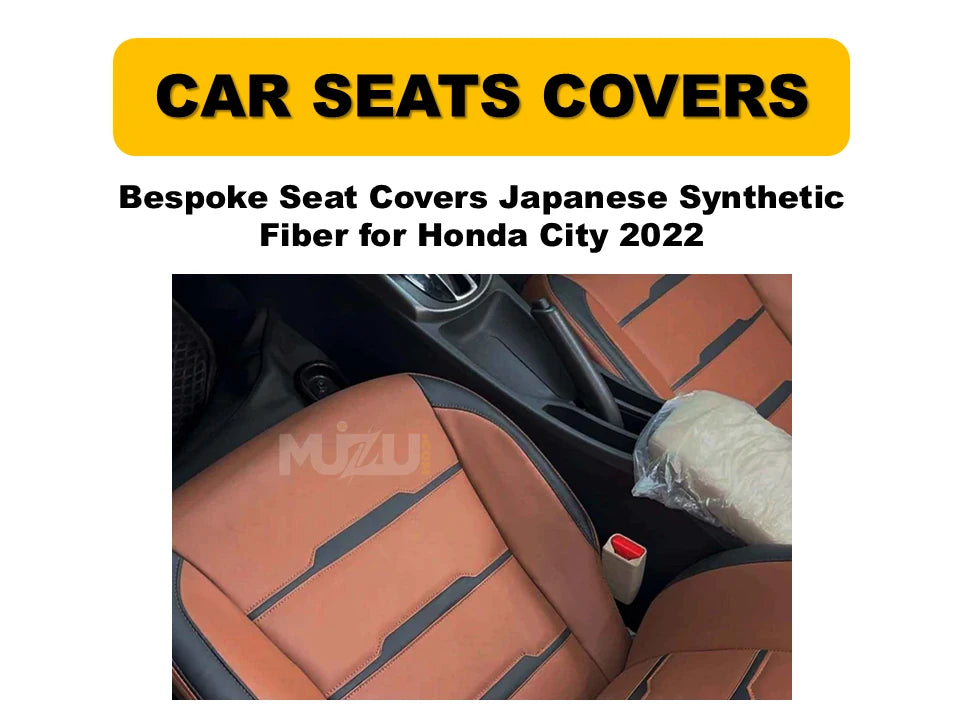 Honda City 2022 Bespoke Seat Covers – Japanese Synthetic Fiber, Premium Protection & Style