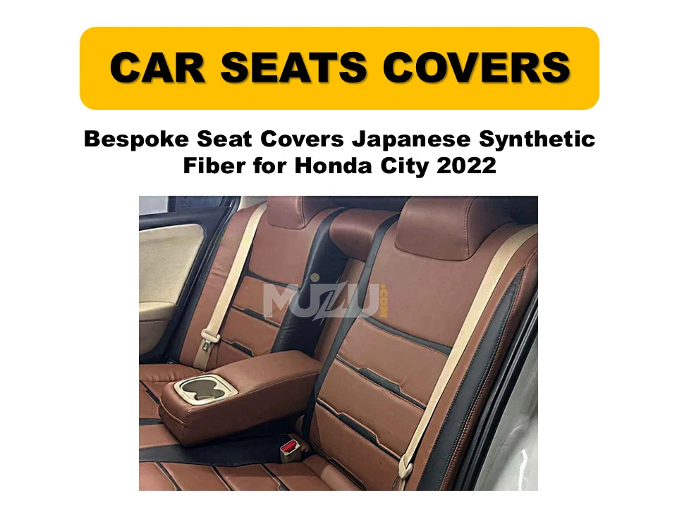 Honda City 2022 Bespoke Seat Covers – Japanese Synthetic Fiber, Premium Protection & Style