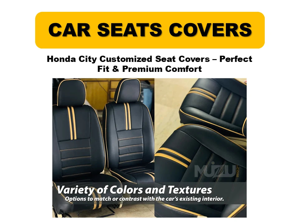 Honda City Customized Seat Covers – Perfect Fit, Premium Comfort & Protection