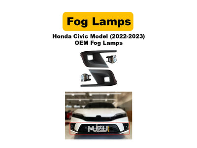 Honda Civic 2022–2023 OEM Fog Lamps | Original Front Bumper Fog Lights