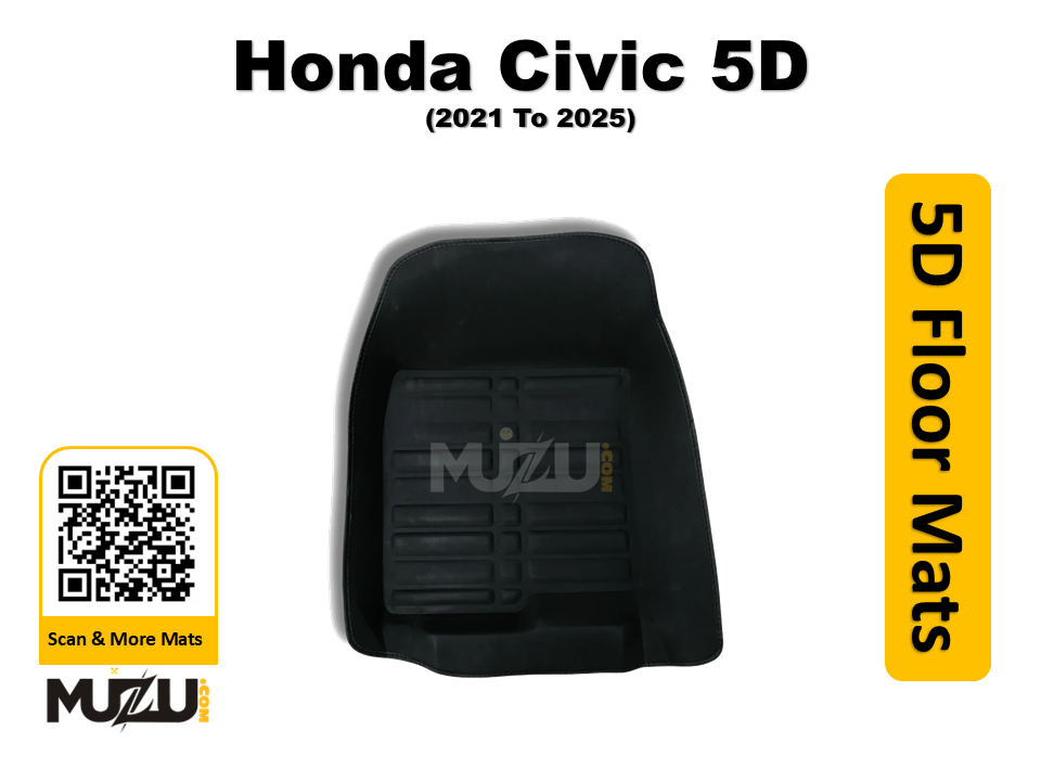 Honda Civic 5D Car Floor Mats (2021–2025) – Premium Custom Fit
