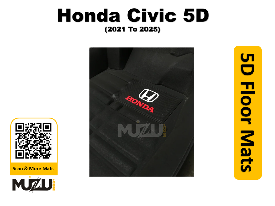 Honda Civic 5D Car Floor Mats (2021–2025) – Premium Custom Fit