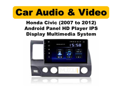 Honda Civic Android Panel 2007–2012 | HD IPS Touch Screen Multimedia System