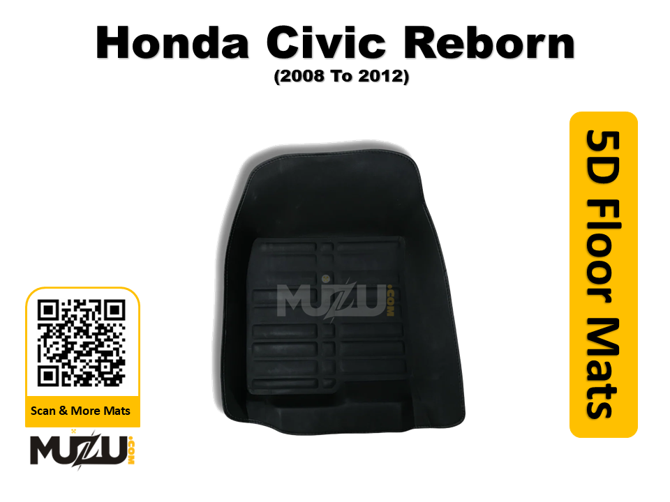 Honda Civic Reborn 5D Car Floor Mats (2008–2012) – Luxury Custom Fit