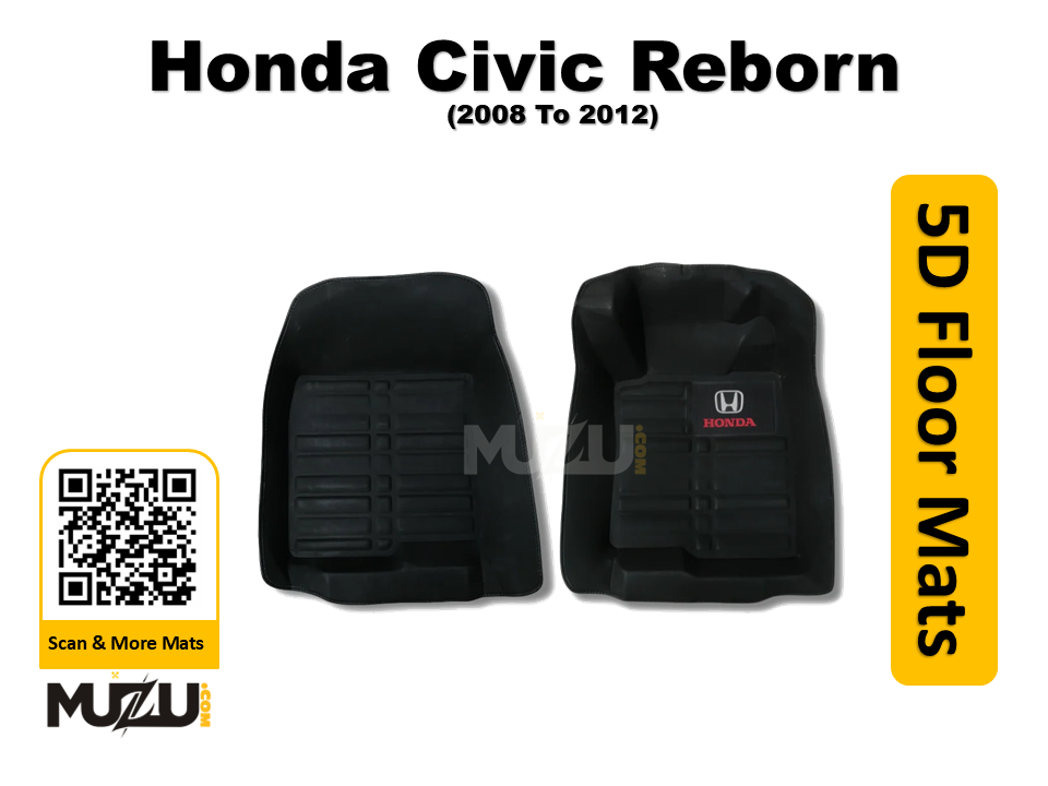 Honda Civic Reborn 5D Car Floor Mats (2008–2012) – Luxury Custom Fit