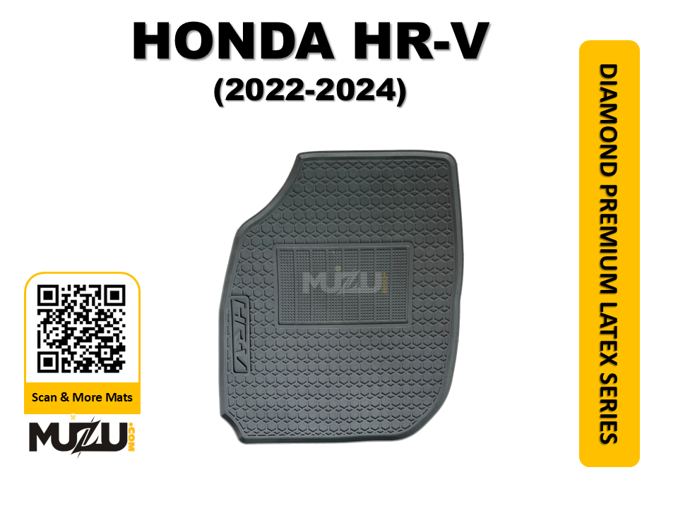 Honda HR-V 2022–2024 Premium PVC Latex Car Floor Mats – Custom Fit