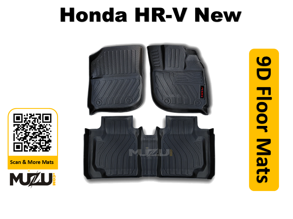 Honda HR-V 9D Plastic Car Floor Mats (2021–2025) – Luxury TPE Custom Fit