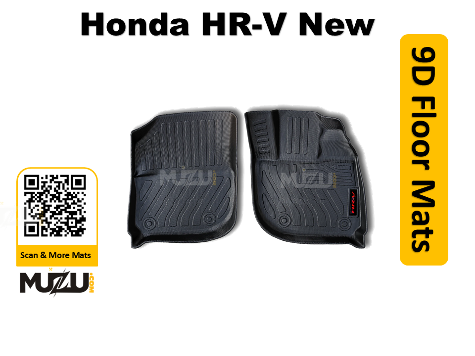 Honda HR-V 9D Plastic Car Floor Mats (2021–2025) – Luxury TPE Custom Fit