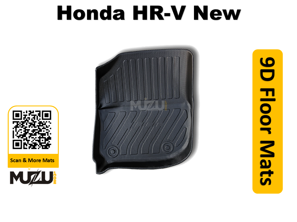 Honda HR-V 9D Plastic Car Floor Mats (2021–2025) – Luxury TPE Custom Fit