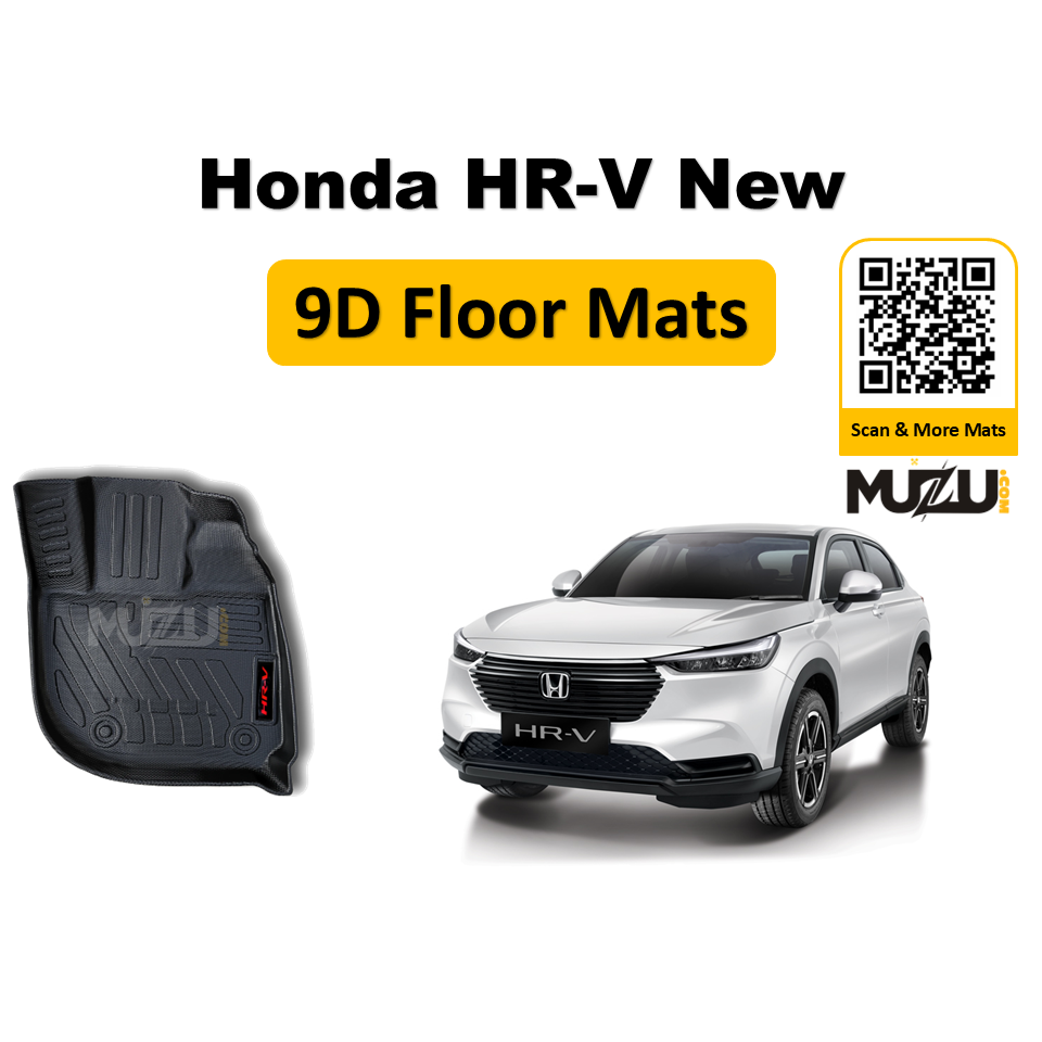 Honda HR-V 9D Plastic Car Floor Mats (2021–2025) – Luxury TPE Custom Fit