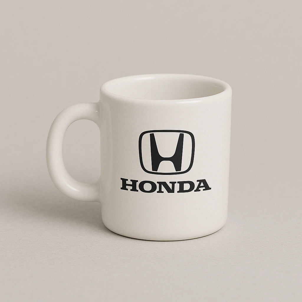 Honda Logo Mug – Premium White Ceramic Cup for Bike & Car Fans