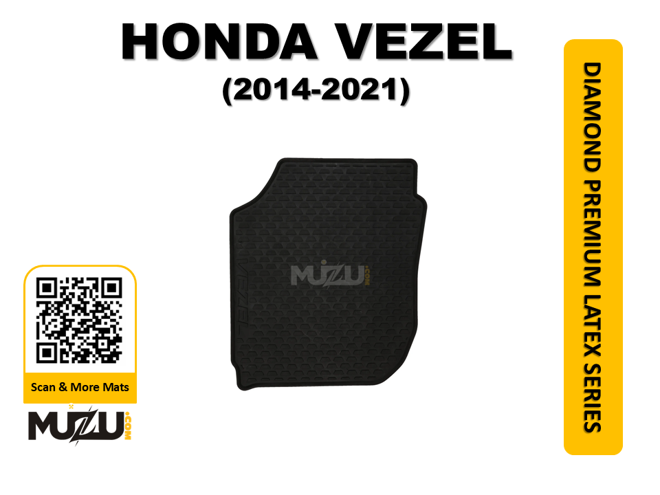 Honda Vezel Latex Rubber Car Floor Mats (2014–2021) – Durable All-Weather Protection