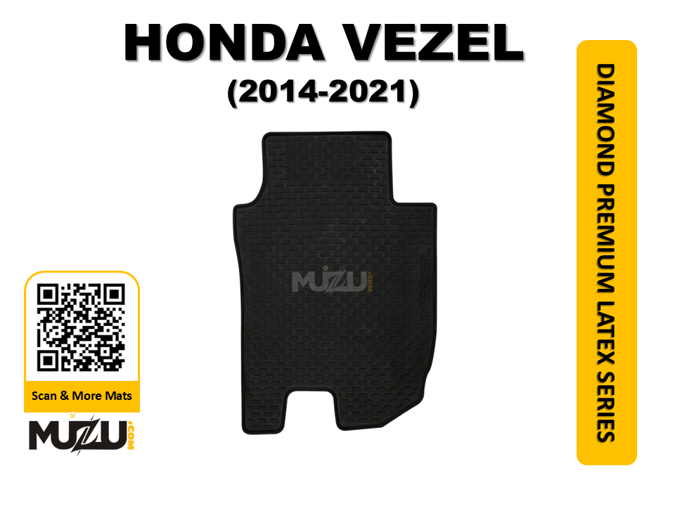Honda Vezel Latex Rubber Car Floor Mats (2014–2021) – Durable All-Weather Protection
