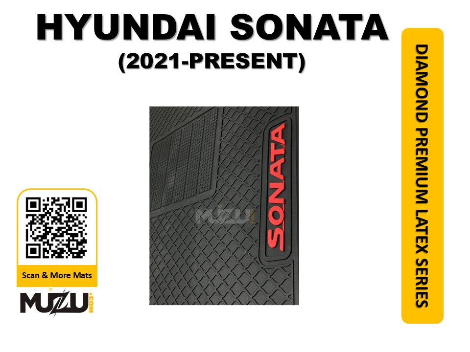 Hyundai Sonata 2021–Present Diamond Premium Latex Car Mats Luxury 5D Protection