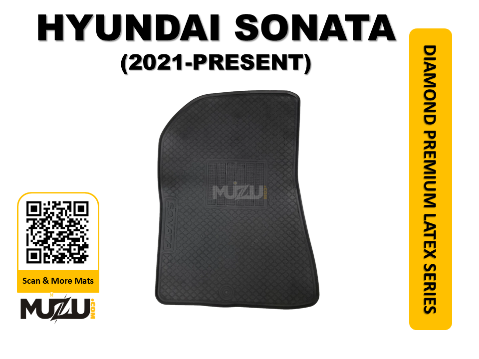 Hyundai Sonata 2021–Present Diamond Premium Latex Car Mats Luxury 5D Protection