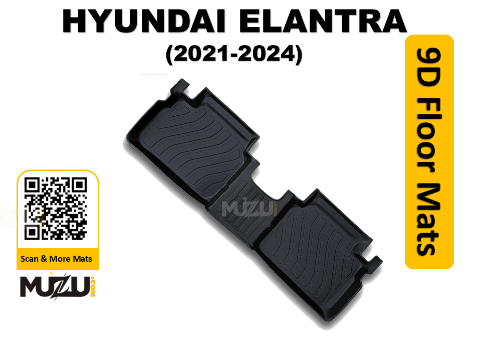 Hyundai Elantra 9D TPE Plastic Car Floor Mats (2021–2024) – Heavy Duty Custom Fit