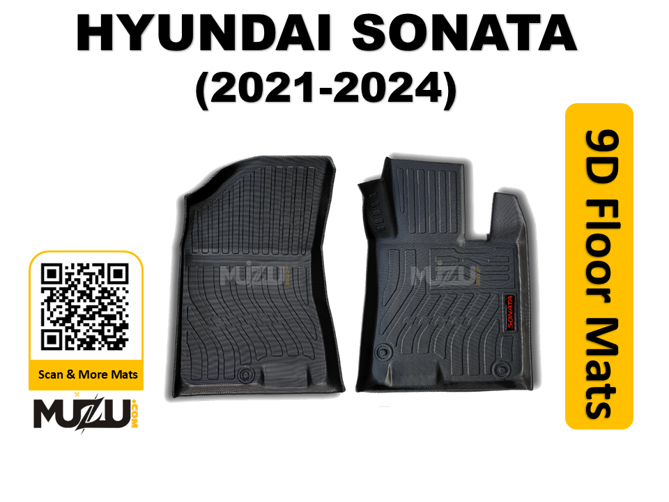 Hyundai Sonata 9D TPE Plastic Car Floor Mats (2021–2024) – Heavy Duty Custom Fit