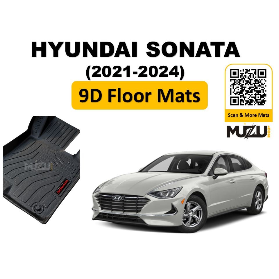 Hyundai Sonata 9D TPE Plastic Car Floor Mats (2021–2024) – Heavy Duty Custom Fit