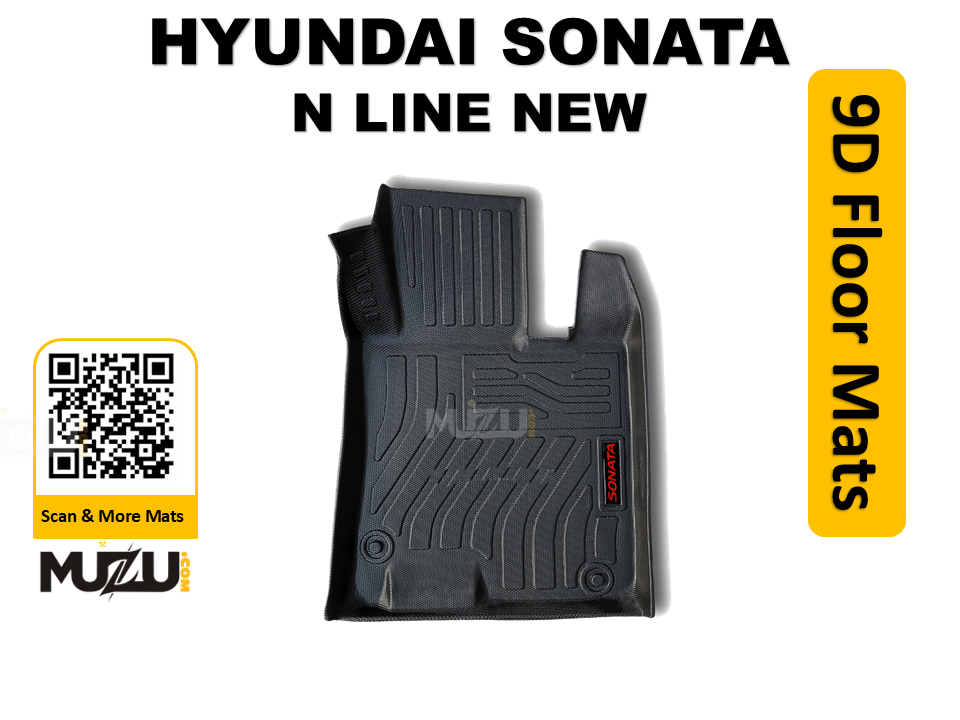 Hyundai Sonata N Line 9D TPE Plastic Car Floor Mats – Heavy Duty Custom Fit