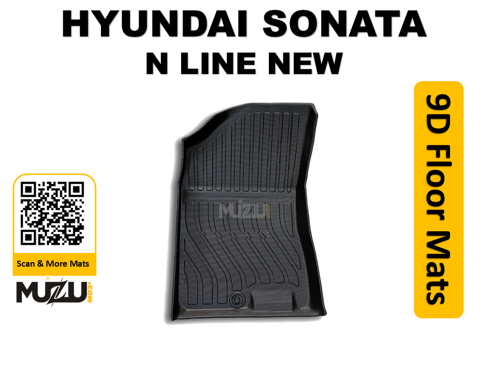 Hyundai Sonata N Line 9D TPE Plastic Car Floor Mats – Heavy Duty Custom Fit