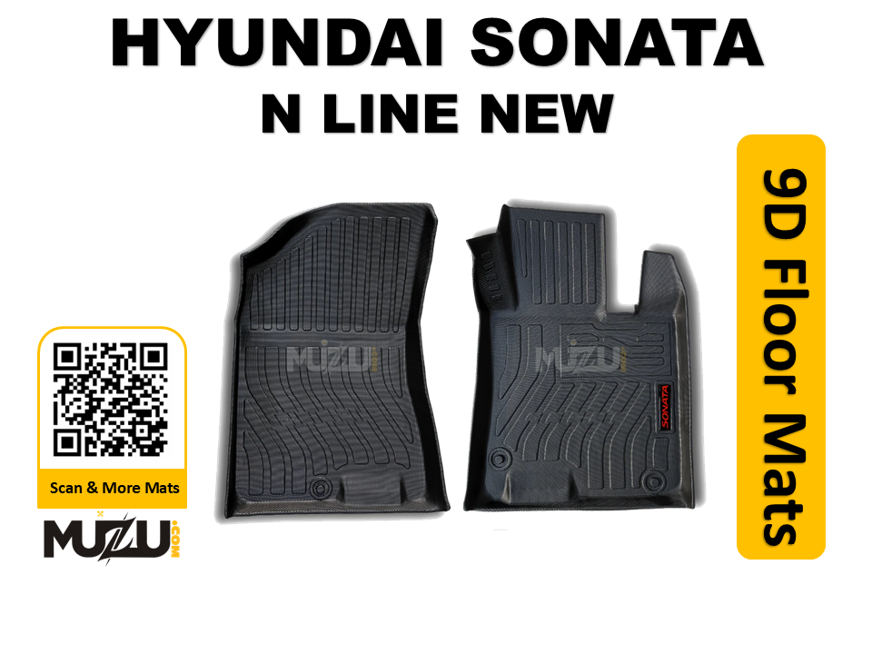 Hyundai Sonata N Line 9D TPE Plastic Car Floor Mats – Heavy Duty Custom Fit