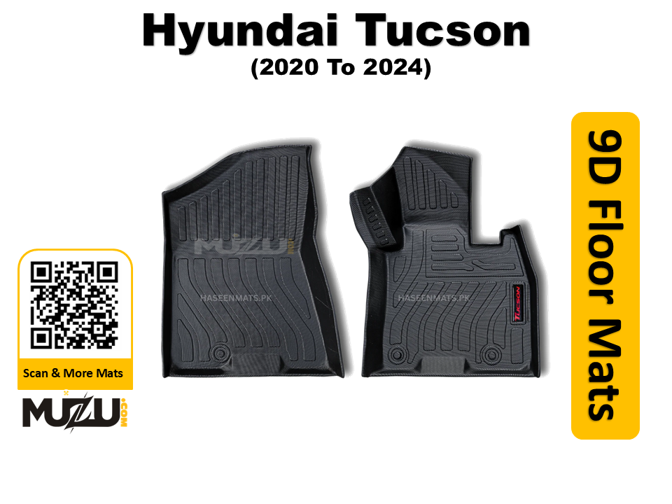 Hyundai Tucson 9D Plastic Car Floor Mats (2020–2024) – Heavy Duty Custom Fit