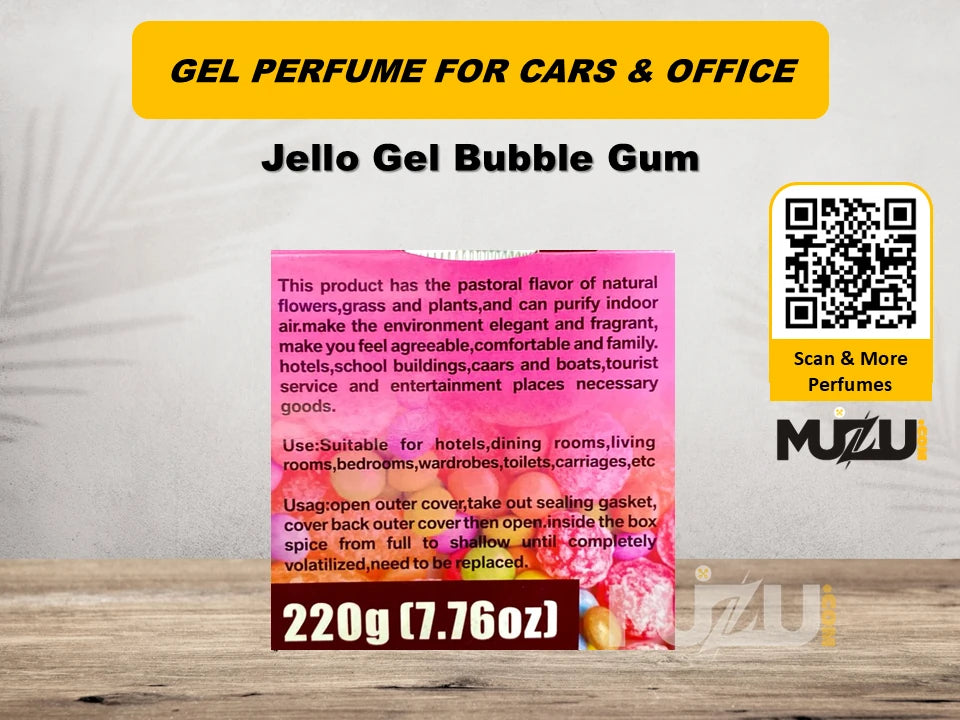 Jello Gel Bubble Gum β Car & Office Gel Perfume
