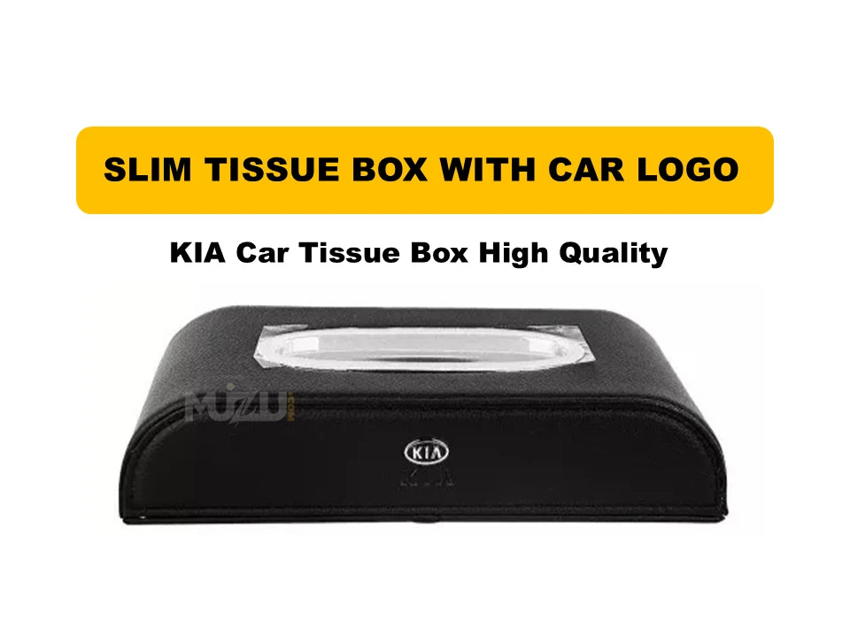 KIA Car Logo Tissue Box – Premium Quality, Stylish & Durable Car Accessory