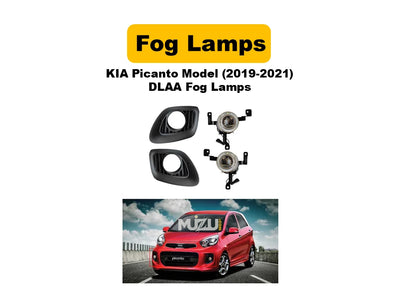 KIA Picanto 2019–2021 DLAA Fog Lamps | Original Fit | Clear White Light