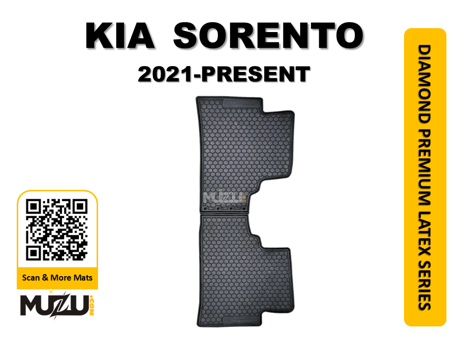 KIA Sorento Premium Latex PVC Car Floor Mats (2021–Present) – Custom Fit