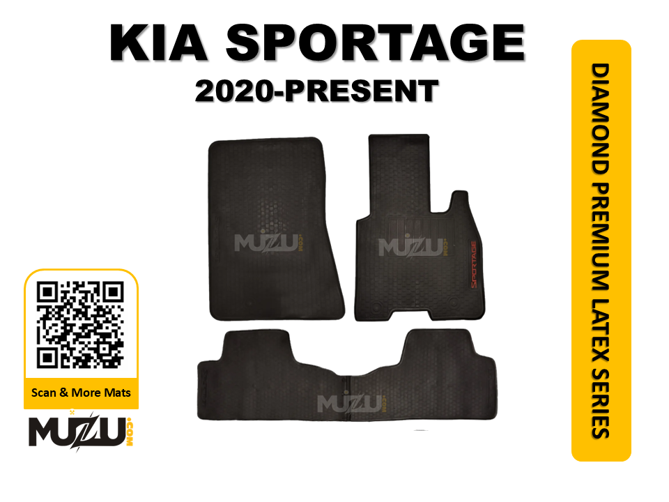 KIA Sportage Latex Rubber Car Floor Mats (2020–Present) – Durable All-Weather Protection