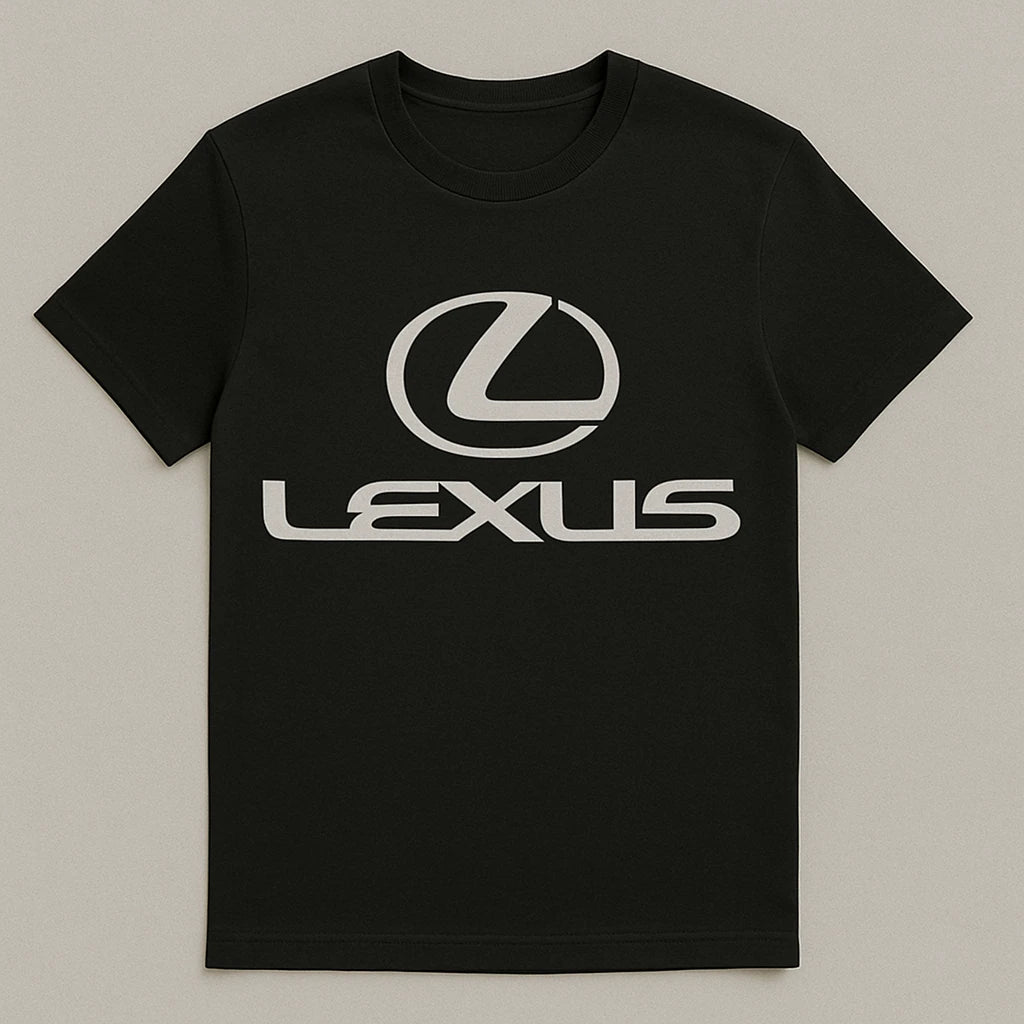 Lexus Logo T-Shirt – Elegant Black Cotton Tee for Luxury Car Fans