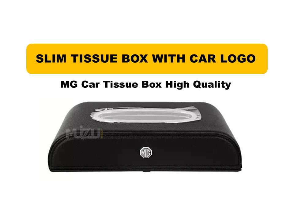 MG Car Logo Tissue Box – Premium Quality, Stylish & Durable Car Accessory