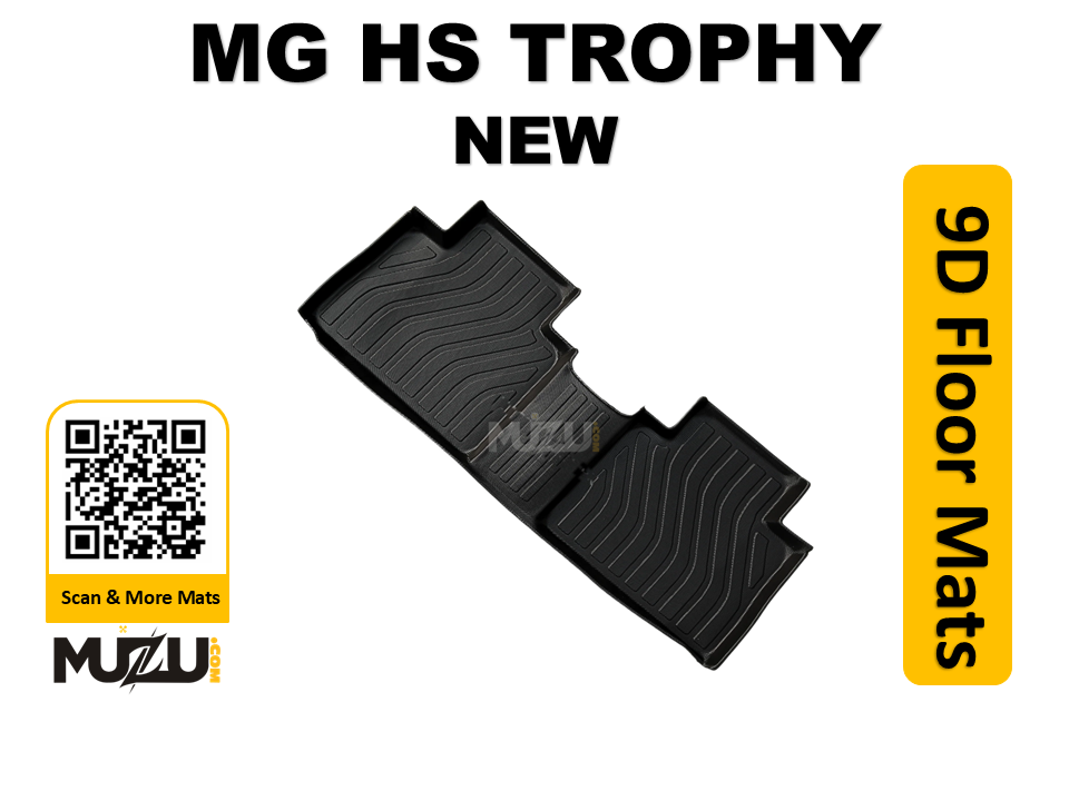 MG HS 9D Plastic Car Floor Mats (2025) – Heavy Duty TPE Custom Fit