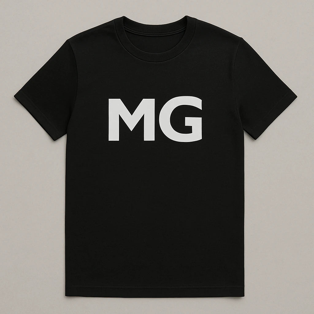 MG Logo T-Shirt – Premium Black Cotton Tee for MG Car Enthusiasts