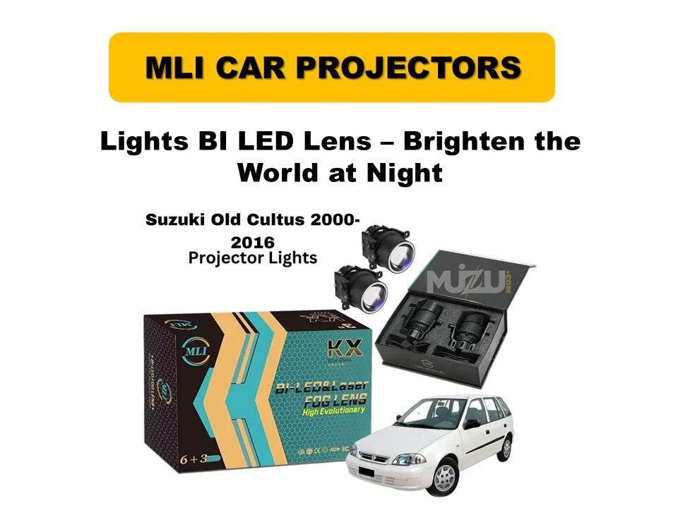 MLI BI-LED Projector Headlights for Suzuki Cultus 2000–2016 Hatchback