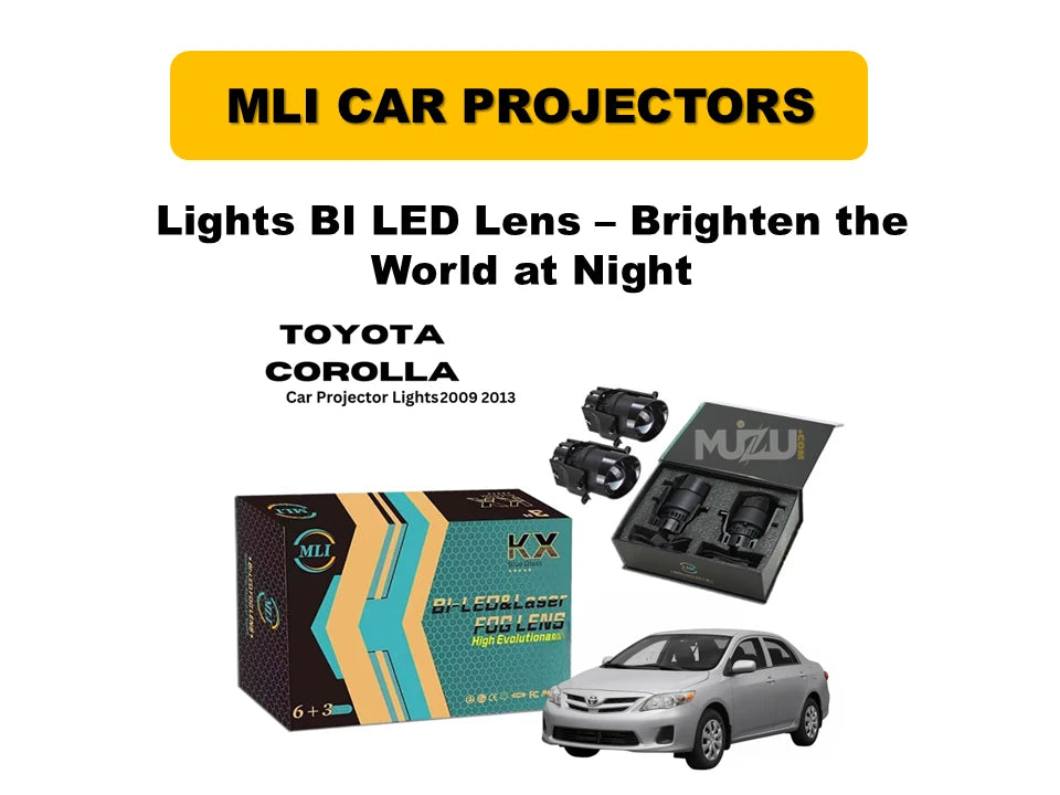 MLI BI-LED Projector Headlights for Toyota Corolla 2009–2013