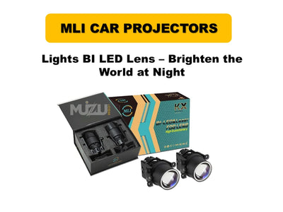 MLI Car Projector Lights BI LED Lens – Brighten the World at Night for Honda, Toyota, Suzuki