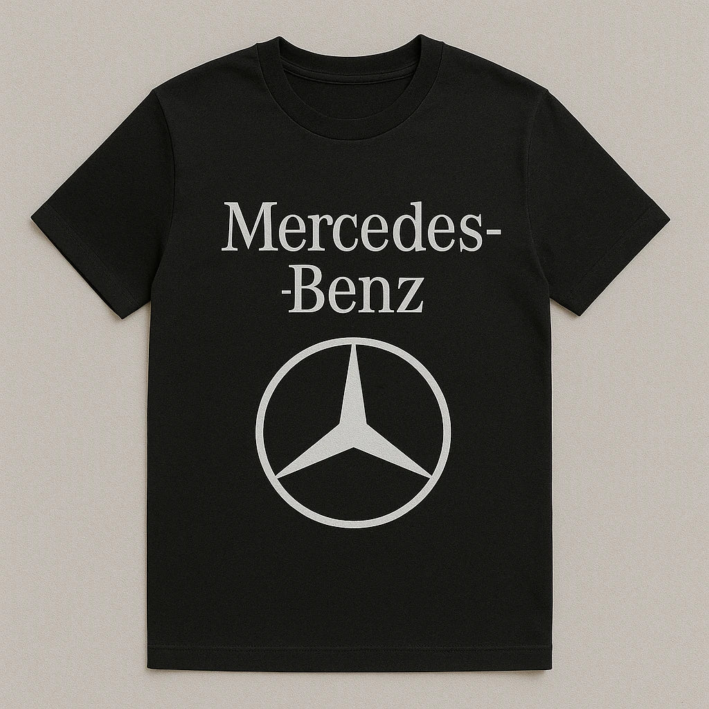 Mercedes-Benz Logo T-Shirt – Premium Black Cotton Tee for Luxury Auto Enthusiasts