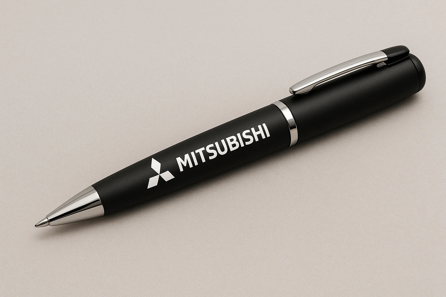 Mitsubishi Logo Pen – Premium Black Metal Ballpoint for Auto Enthusiasts