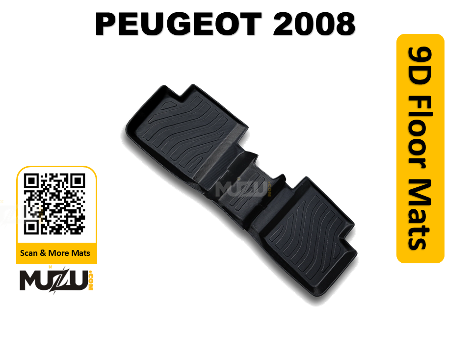 Peugeot 2008 9D TPE Plastic Luxury Floor Mats – Custom Fit (All Variants)