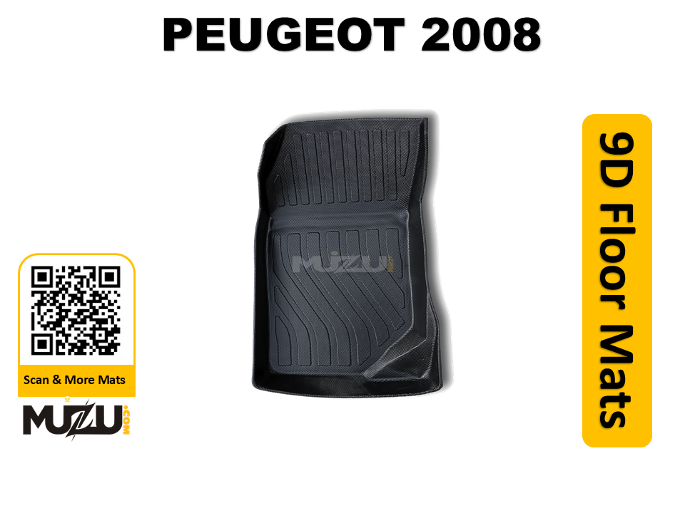 Peugeot 2008 9D TPE Plastic Luxury Floor Mats – Custom Fit (All Variants)