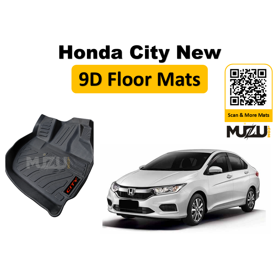 Plastic 9D Car Mats – Honda City New Luxury (2021–2025)