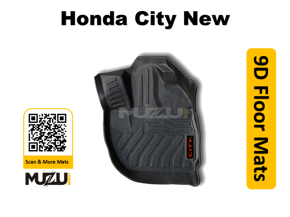 Plastic 9D Car Mats – Honda City New Luxury (2021–2025)